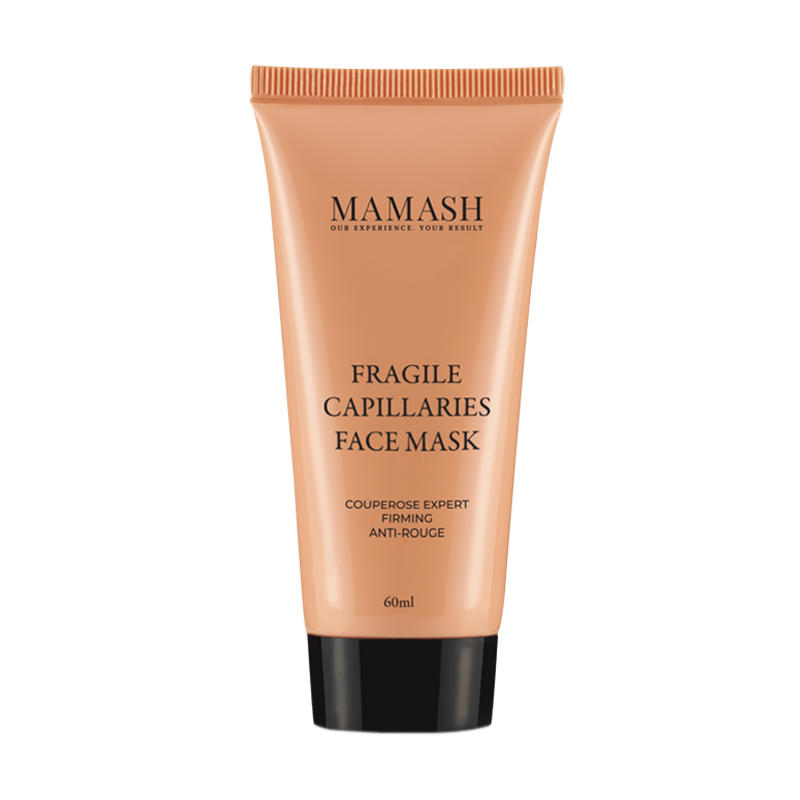 Активна заспокійлива кремова маска для обличчя Mamash Fragile Capillaries Face Mask для шкіри з ламкими судинами, з рослинним комплексом, 60 мл