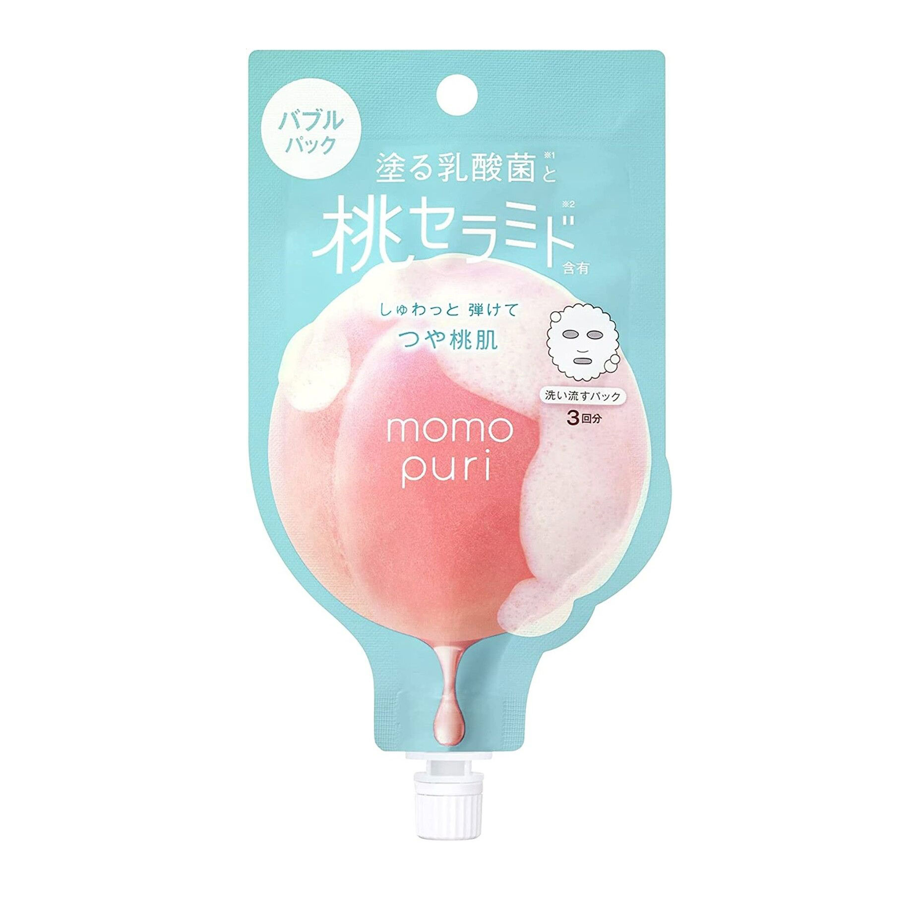 Кремова маска для обличчя BCL Momopuri Fresh Bubble Pack, 20 мл