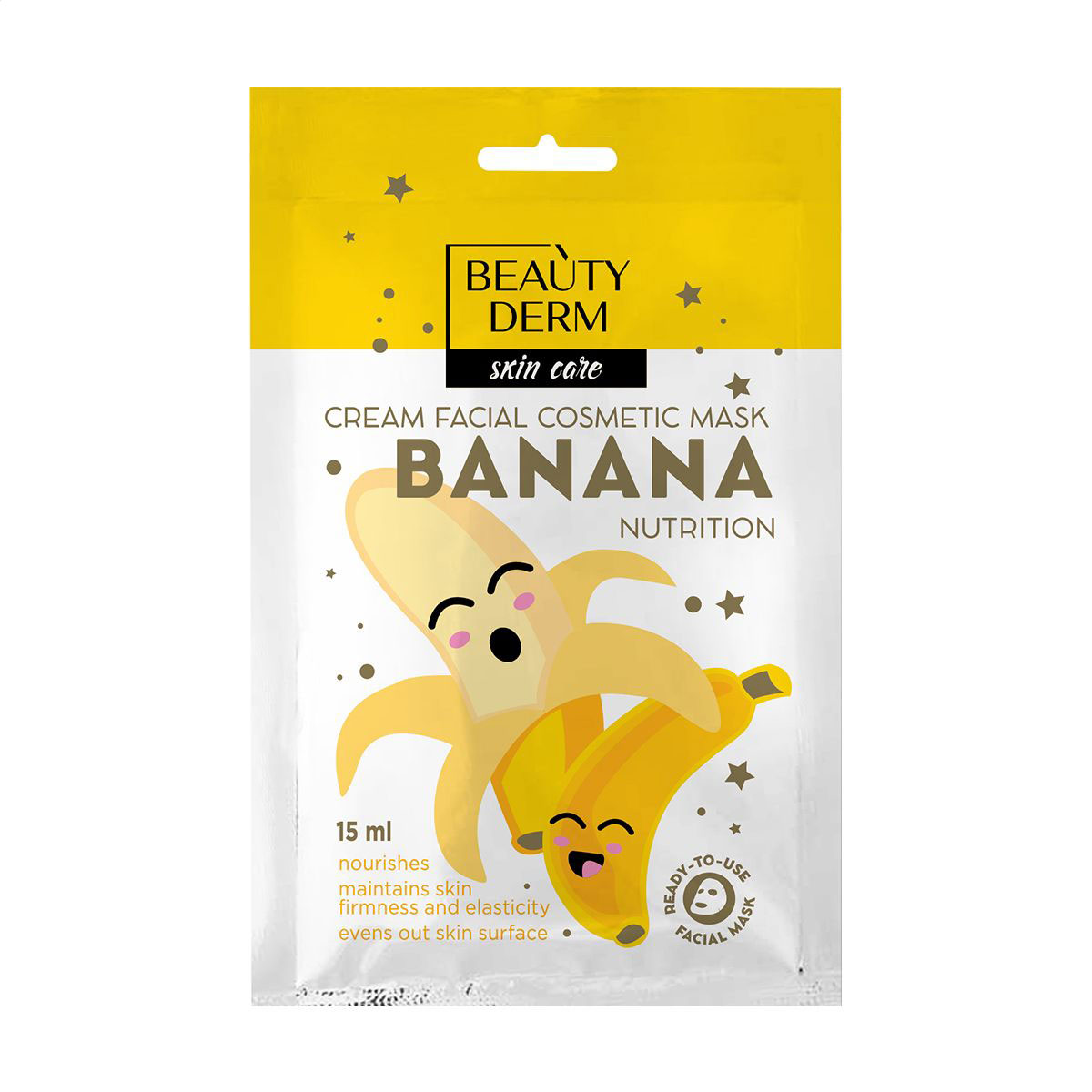 Кремова маска для обличчя BEAUTYDERM Nutrition Банан, 15 мл